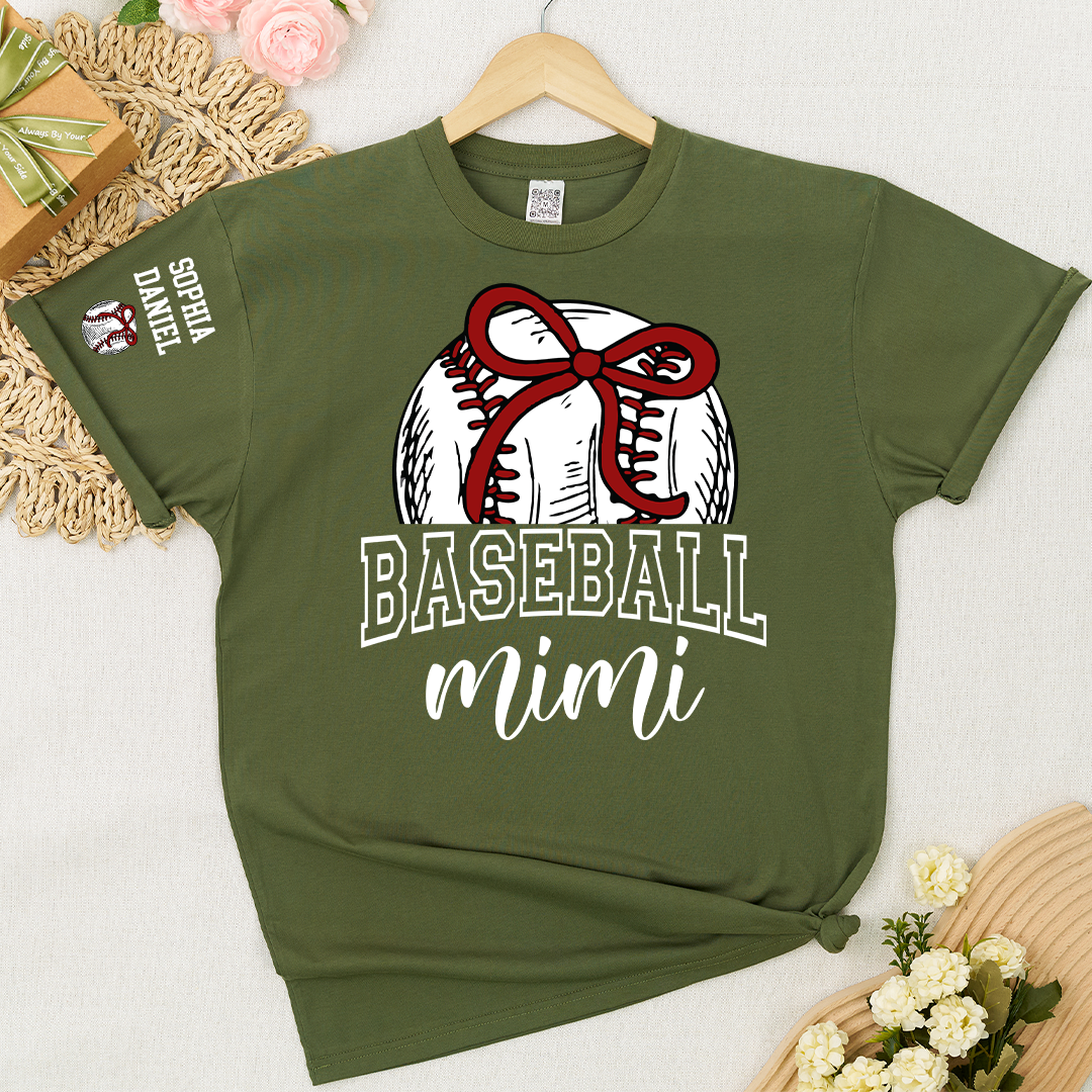 Baseball Mom Mimi Grandma and Grandkids T-shirt