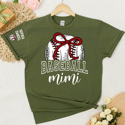 Baseball Mom Mimi Grandma and Grandkids T-shirt