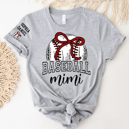 Baseball Mom Mimi Grandma and Grandkids T-shirt