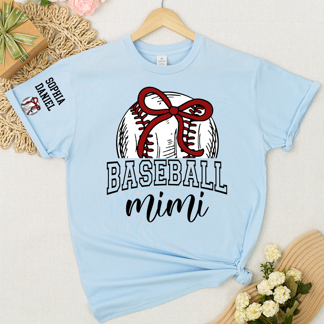Baseball Mom Mimi Grandma and Grandkids T-shirt