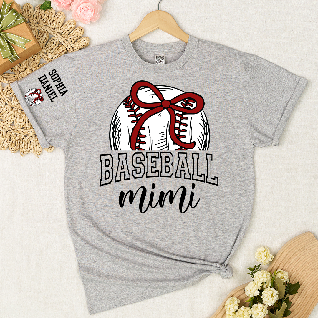 Baseball Mom Mimi Grandma and Grandkids T-shirt
