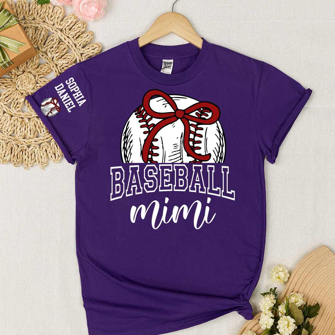 Baseball Mom Mimi Grandma and Grandkids T-shirt