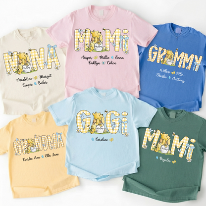 Personalized New Grandma, Grandma Bear, Promoted to Gigi Comfort Colors® T-shirt