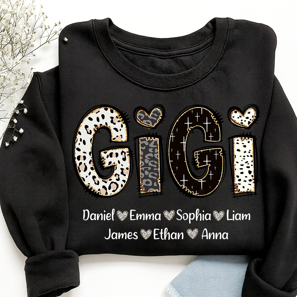 Custom Gigi Bible Style Gift For Grandma With Grandkids Sweatshirt