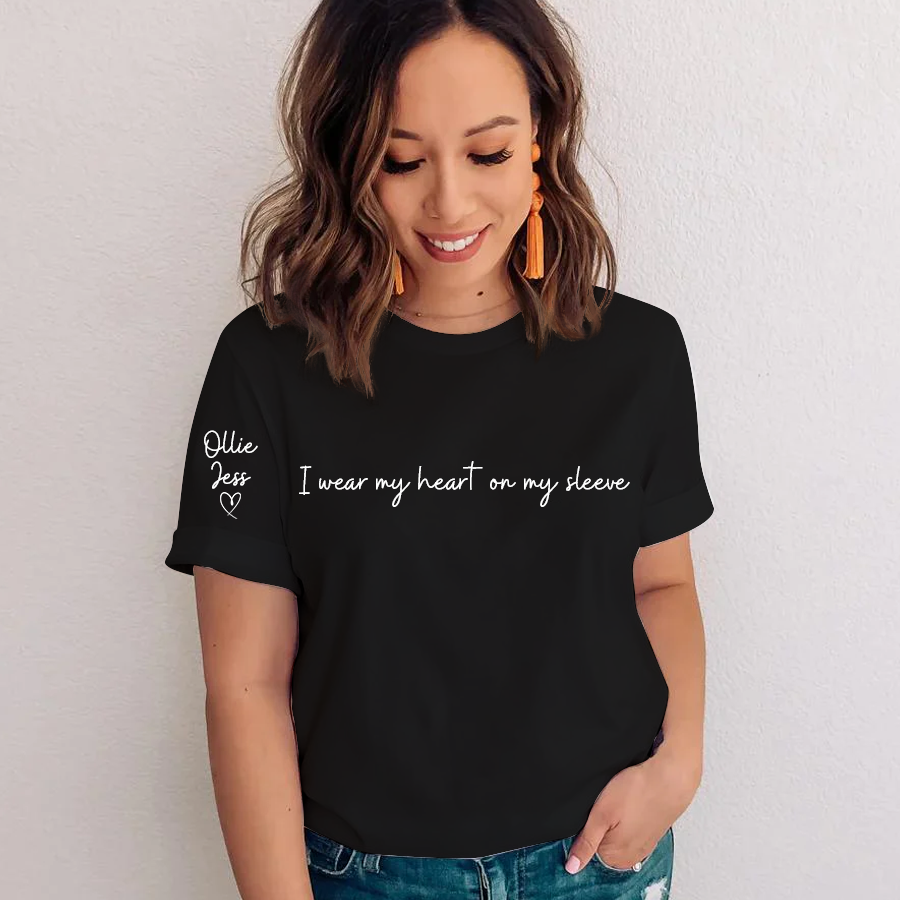 I Wear My Heart on My Sleeve and kids T-Shirt