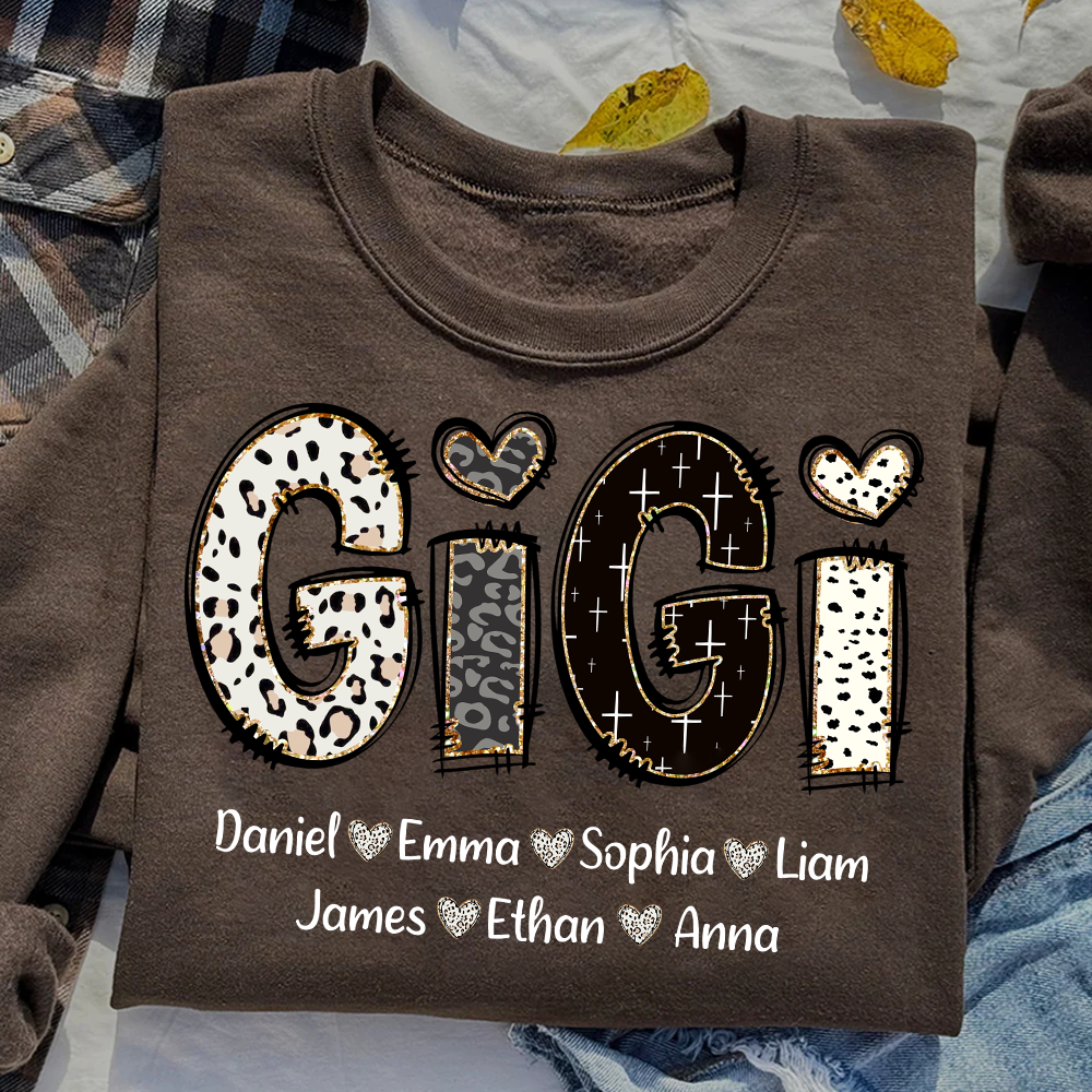 Custom Gigi Bible Style Gift For Grandma With Grandkids Sweatshirt