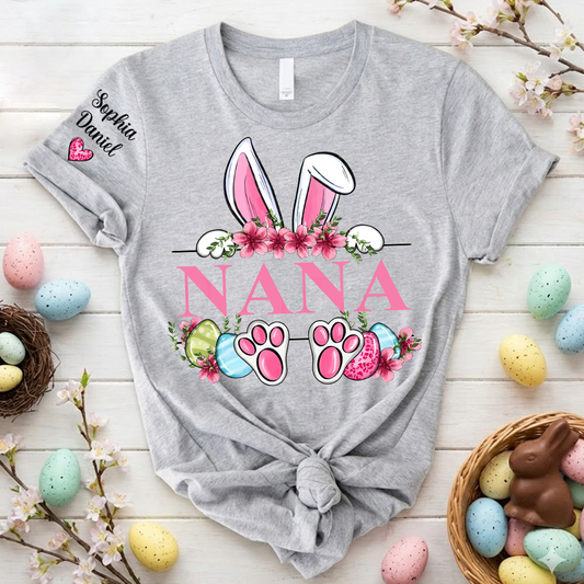Grandma Bunny And Grandkids Easter Days Tshirt
