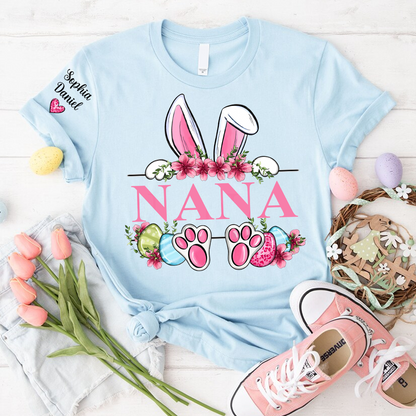 Grandma Bunny And Grandkids Easter Days Tshirt
