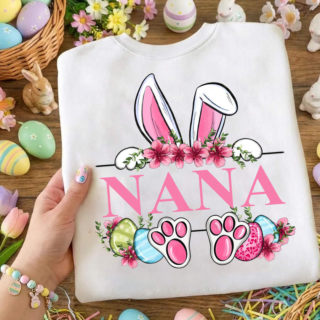 Grandma Bunny And Grandkids Easter Days Tshirt