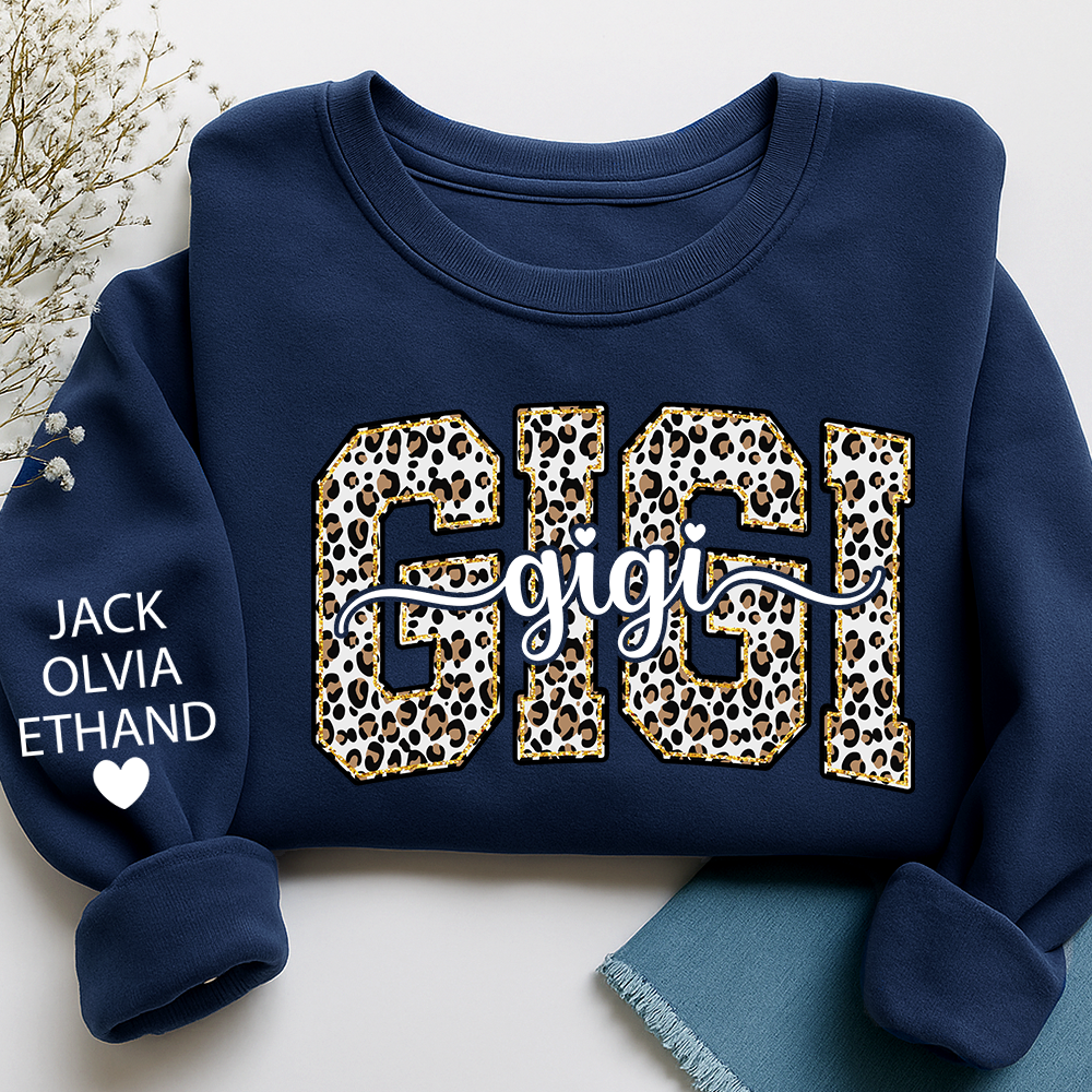 Gigi Leopard Bible Style Design, Custom Gift For Gigi And Her Grandchildren