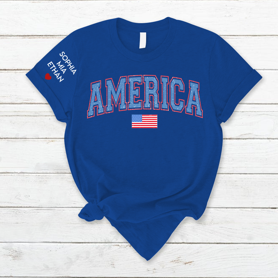 Personalized 4th of July American CL01 T-Shirt