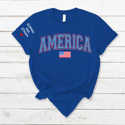 Personalized 4th of July American CL01 T-Shirt