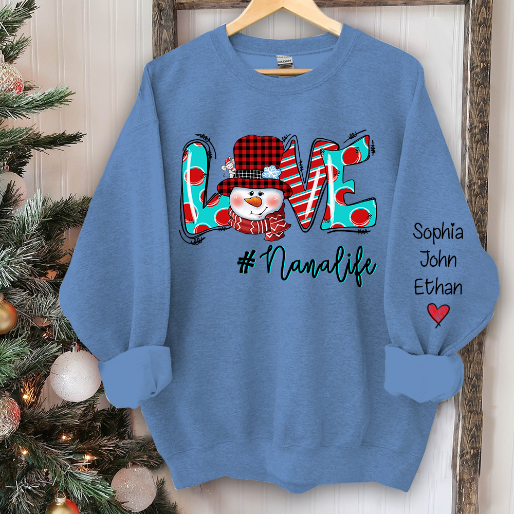 Love Grandmalife  Christmas And Grandkids Sweatshirt