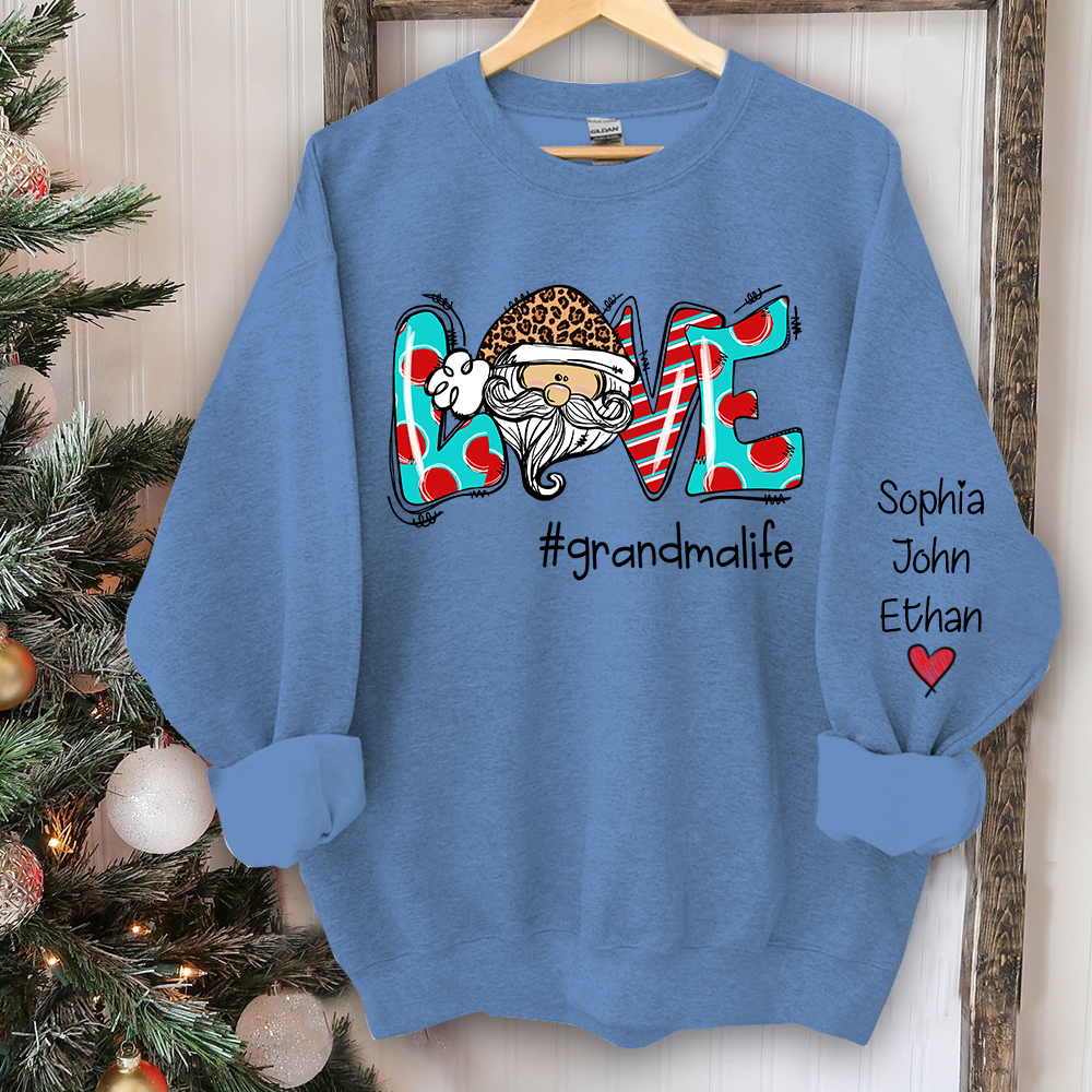 Love grandmalife Christmas And Grandkids CL01 Sweatshirt