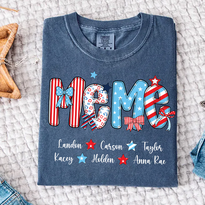 Patriotic American Flag Gigi Custom Gigi And Grandkids