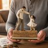 Personalized Father & Daughter Dancing Wooden Plaque - "I Will Always Be Your Little Girl" - Sentimental Father's Day Gift 2-Layered Wooden Plaque