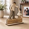 Personalized Father & Daughter Dancing Wooden Plaque - "I Will Always Be Your Little Girl" - Sentimental Father's Day Gift 2-Layered Wooden Plaque
