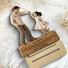 Personalized Father & Daughter Dancing Wooden Plaque - "I Will Always Be Your Little Girl" - Sentimental Father's Day Gift 2-Layered Wooden Plaque