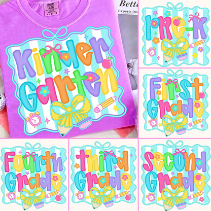 Preppy Back to School Coquette Teacher First Day of School Comfort Colors Shirt