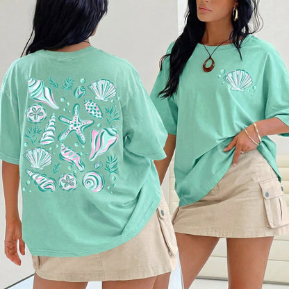 The Y2K Ocean Treasures Front & Back Print TShirt