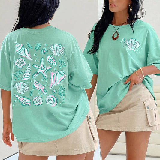 The Y2K Ocean Treasures Front & Back Print TShirt
