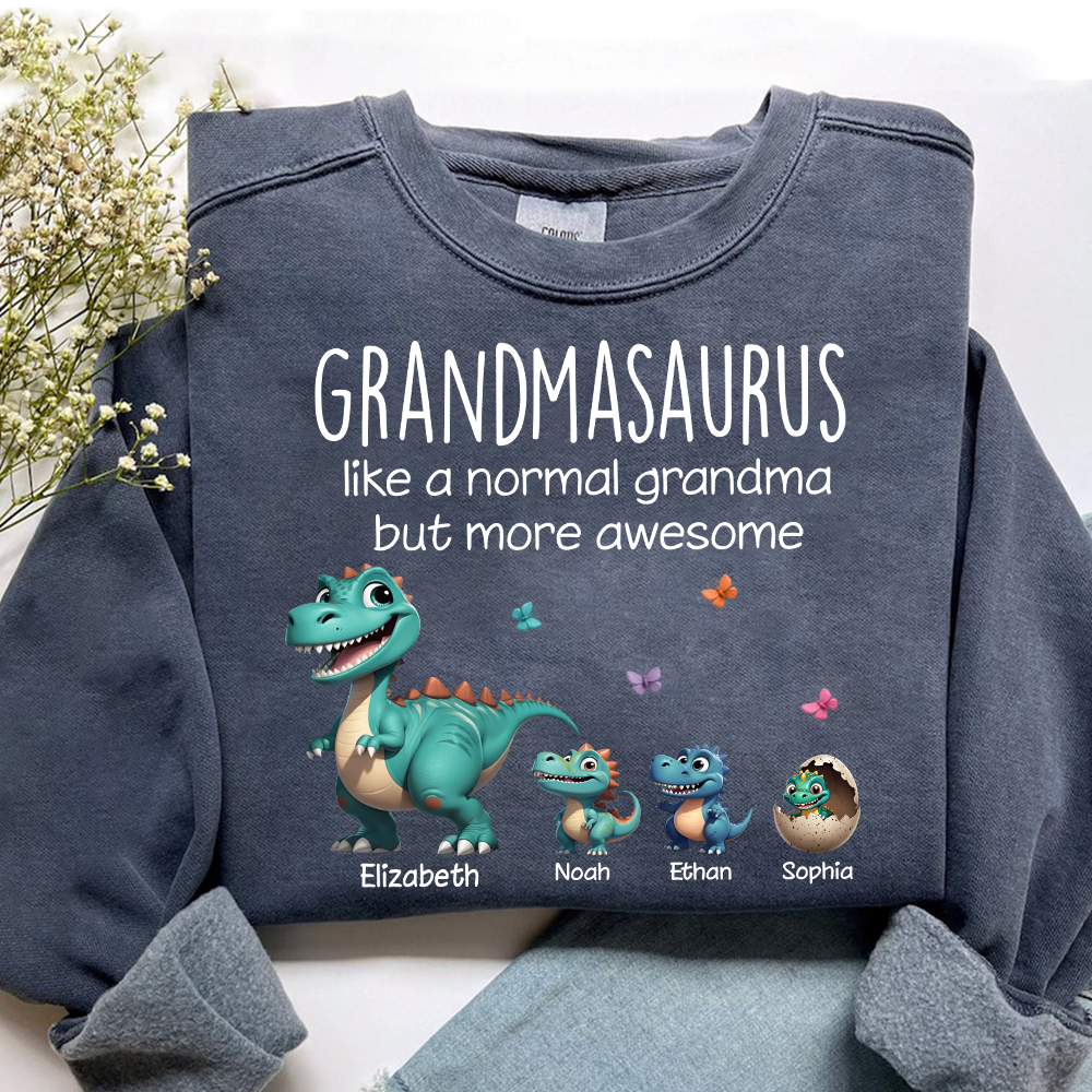 Grandmasaurus And Grandkids Gift for Grandma Sweatshirt
