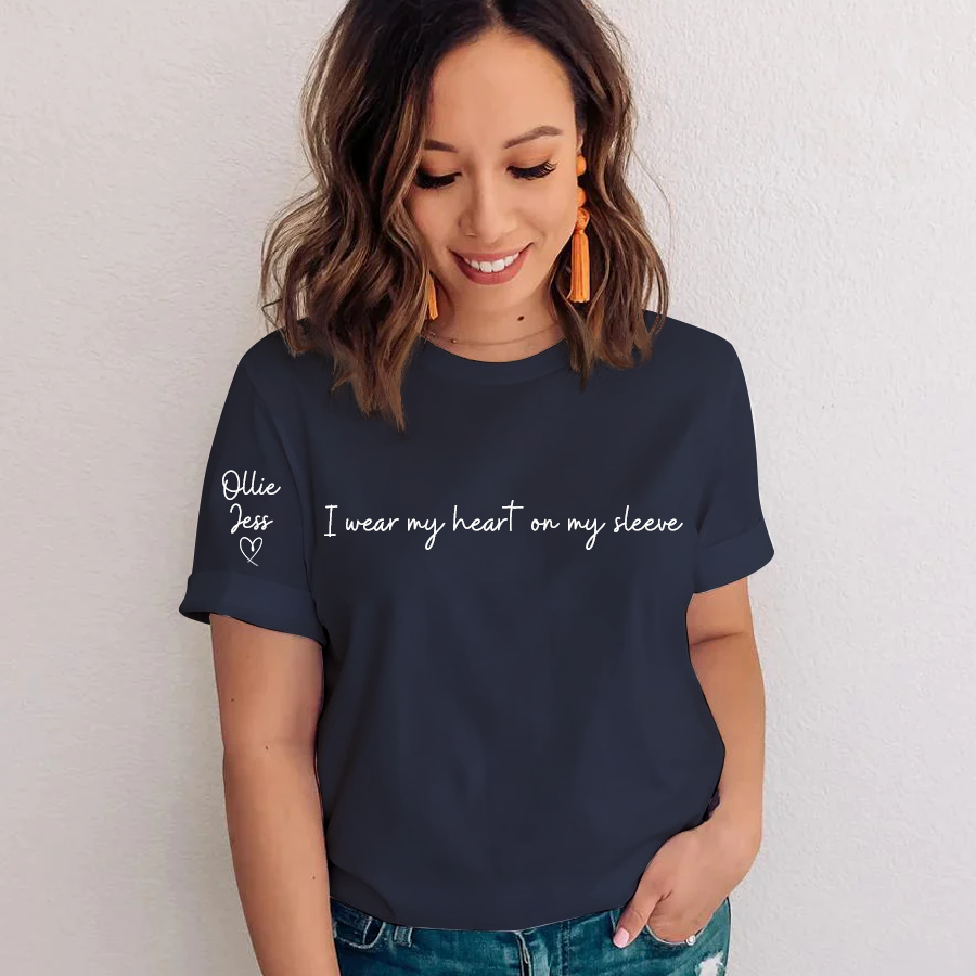 I Wear My Heart on My Sleeve and kids T-Shirt