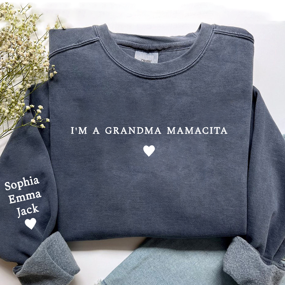 I'm a Grandma Mamacita , Nana Gift, Gift For Grandma And Grandkids Merry Christmas Sweatshirt