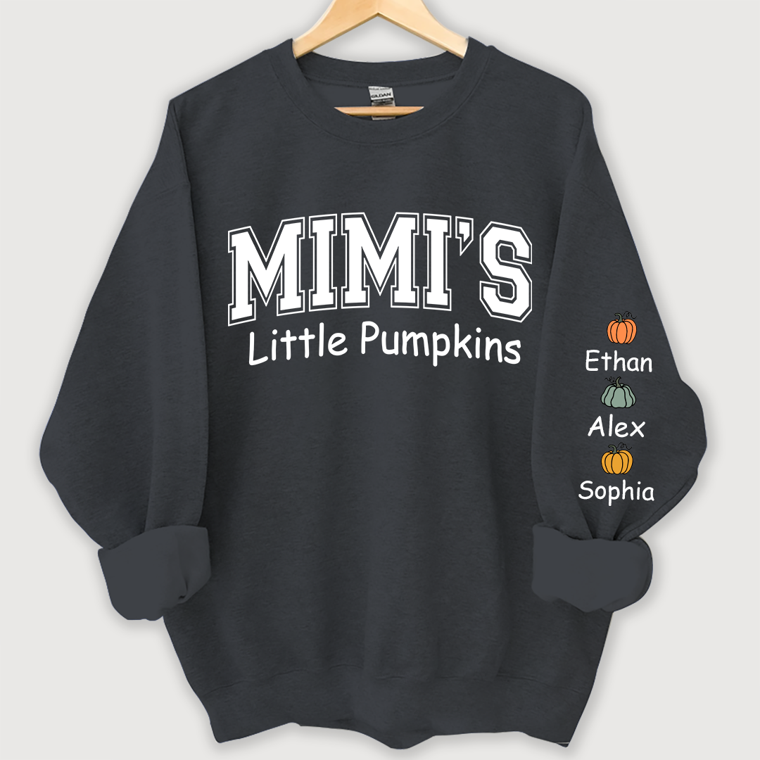 Mimi's little pumpkins And Grandkids Sweatshirt