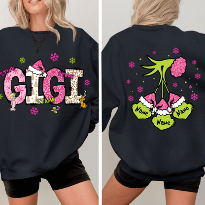 Gigi Pink Christmas And Kids Sweatshirt 2024