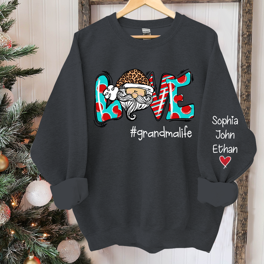 Love grandmalife Christmas And Grandkids CL01 Sweatshirt