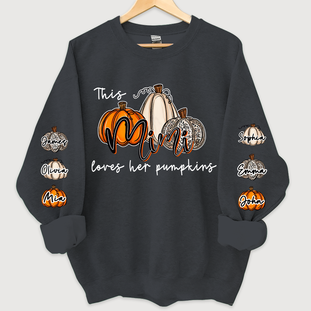 This Mimi Loves her Pumpkins And Grandkids Sweatshirt