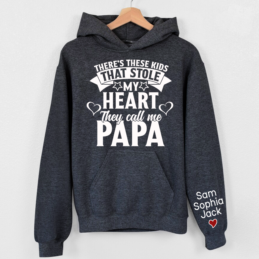 There's These Kids That Stole My Heart They Call Me Papa 2023 Hoodie
