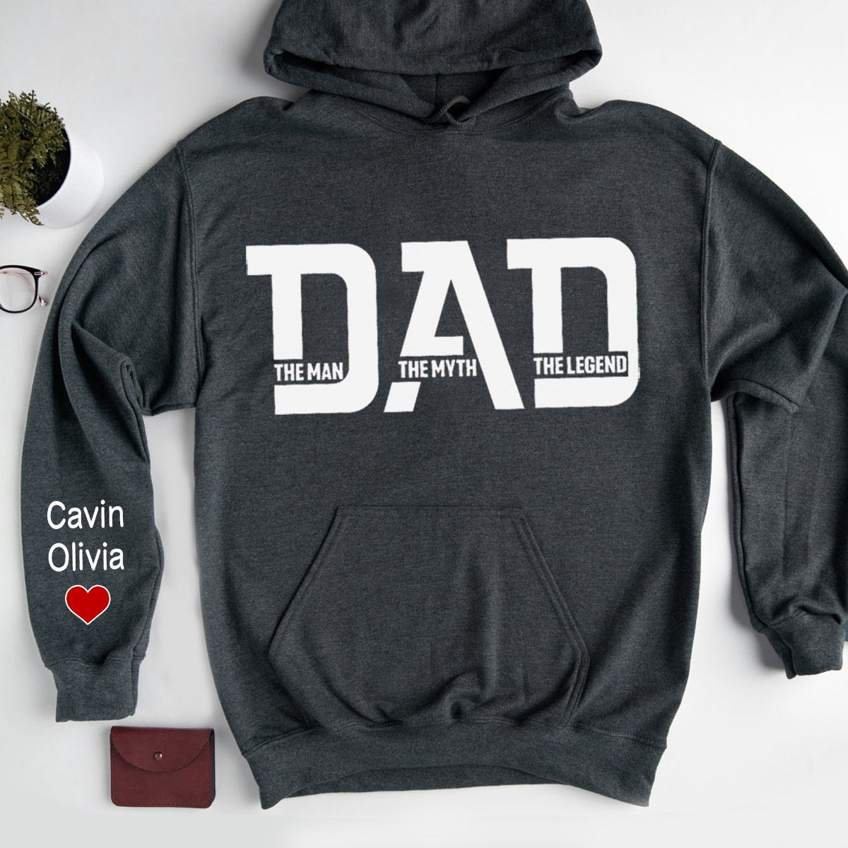 Personalized Dad The Man The Myth The Legend Hoodie
