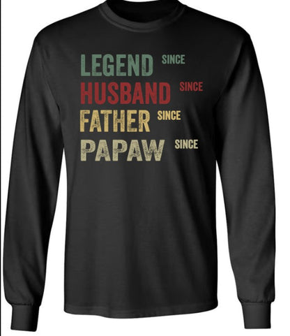 Father's Day Gift, Legend Husband Father Papa Since Year CTH01