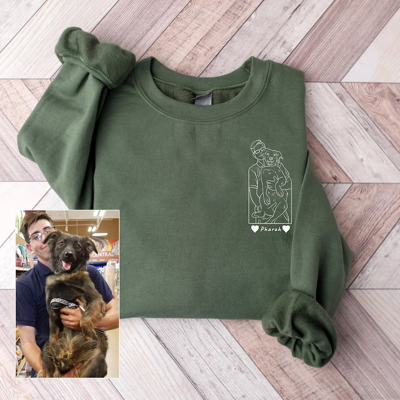 Custom Portrait from Photo Sweatshirt, Custom Couple Portrait, Family Portrait, Couples Portrait, Couple Gifts, Personalized Gifts, Custom Hoodie, Sweatshirt