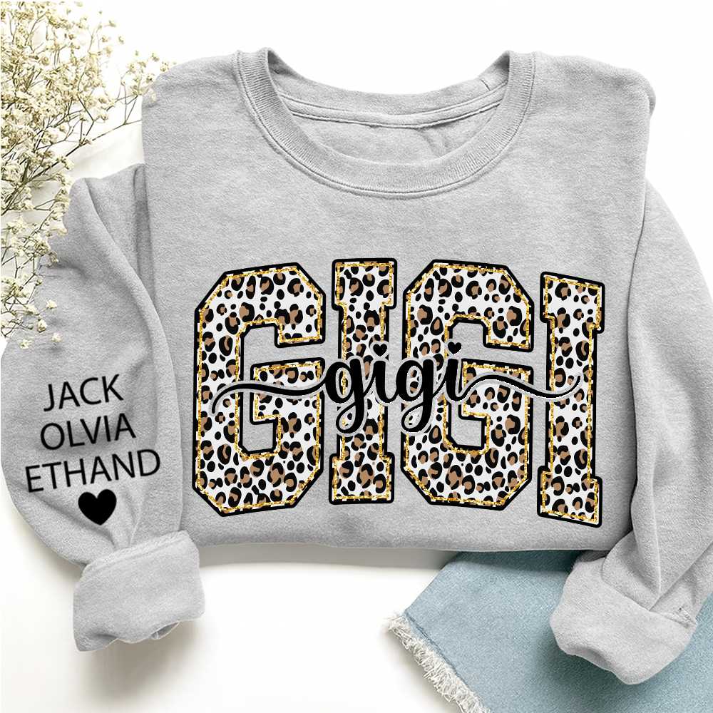 Gigi Leopard Bible Style Design, Custom Gift For Gigi And Her Grandchildren