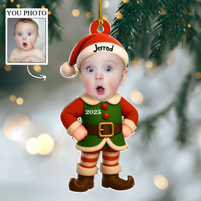 Personalized Little Elves Ornament 2025, Custom Acrylic Decoration, Unique Christmas Gift For Kids And Families Ornament