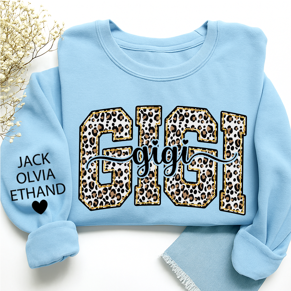Gigi Leopard Bible Style Design, Custom Gift For Gigi And Her Grandchildren