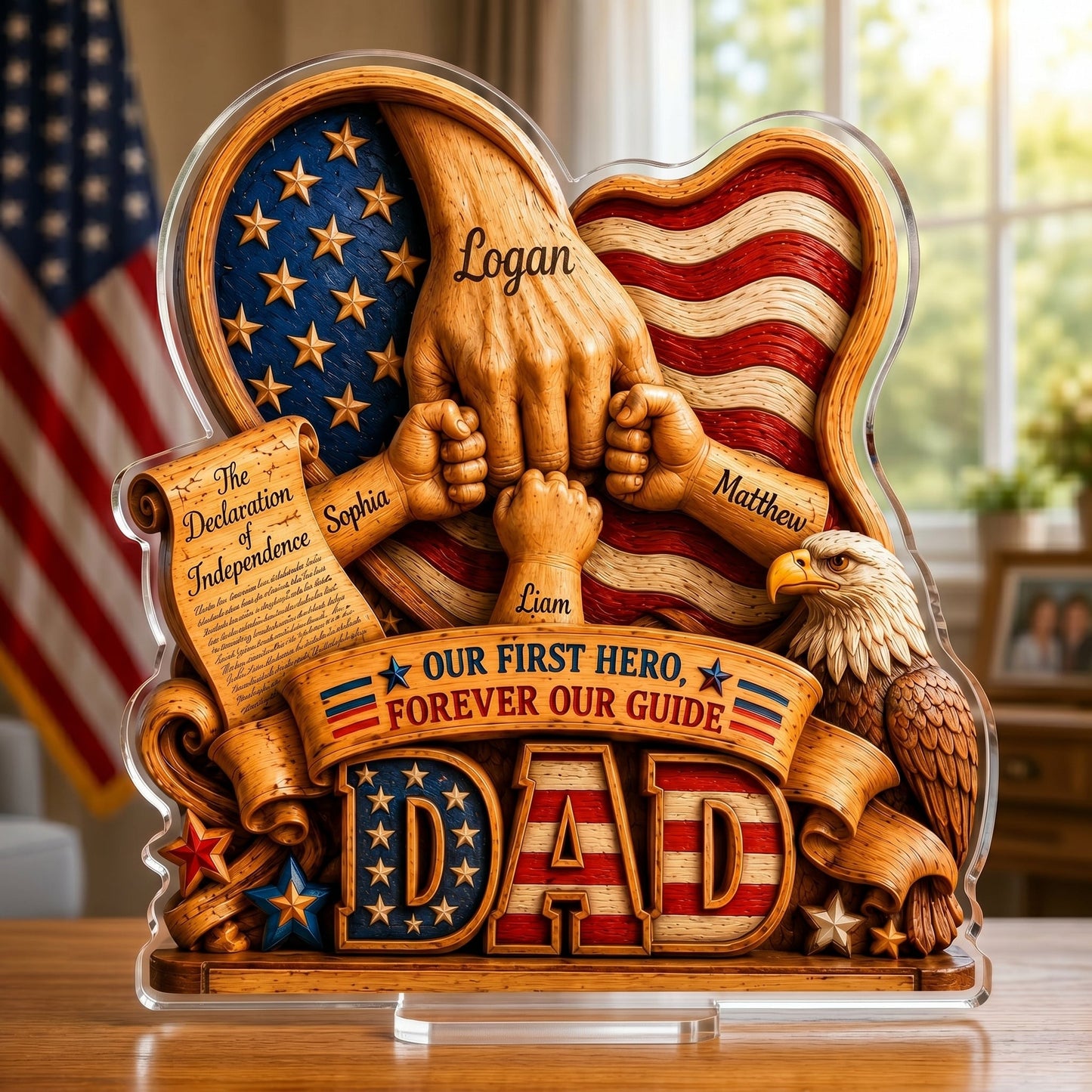 Forever Our Guide – Personalized Acrylic Gift for Dad