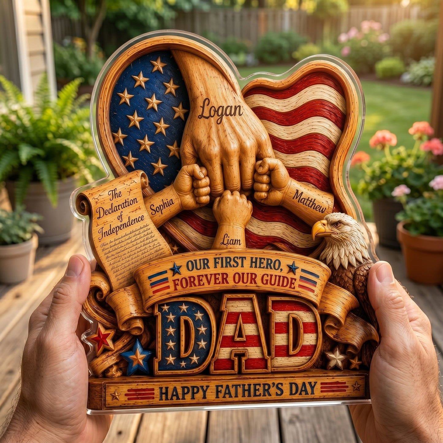 Forever Our Guide – Personalized Acrylic Gift for Dad