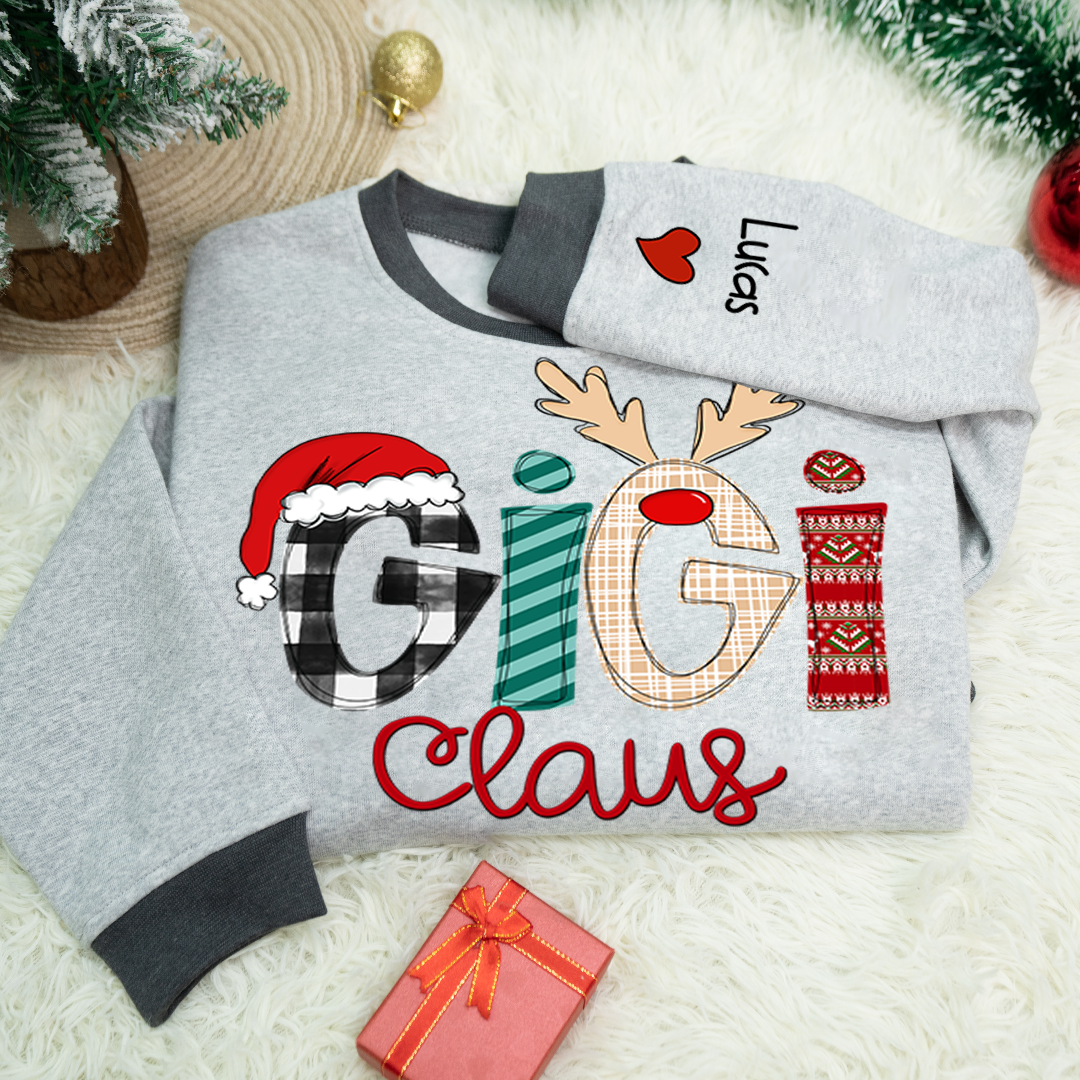 Custom Christmas Gigi Claus and Grandkids Christmas 2025