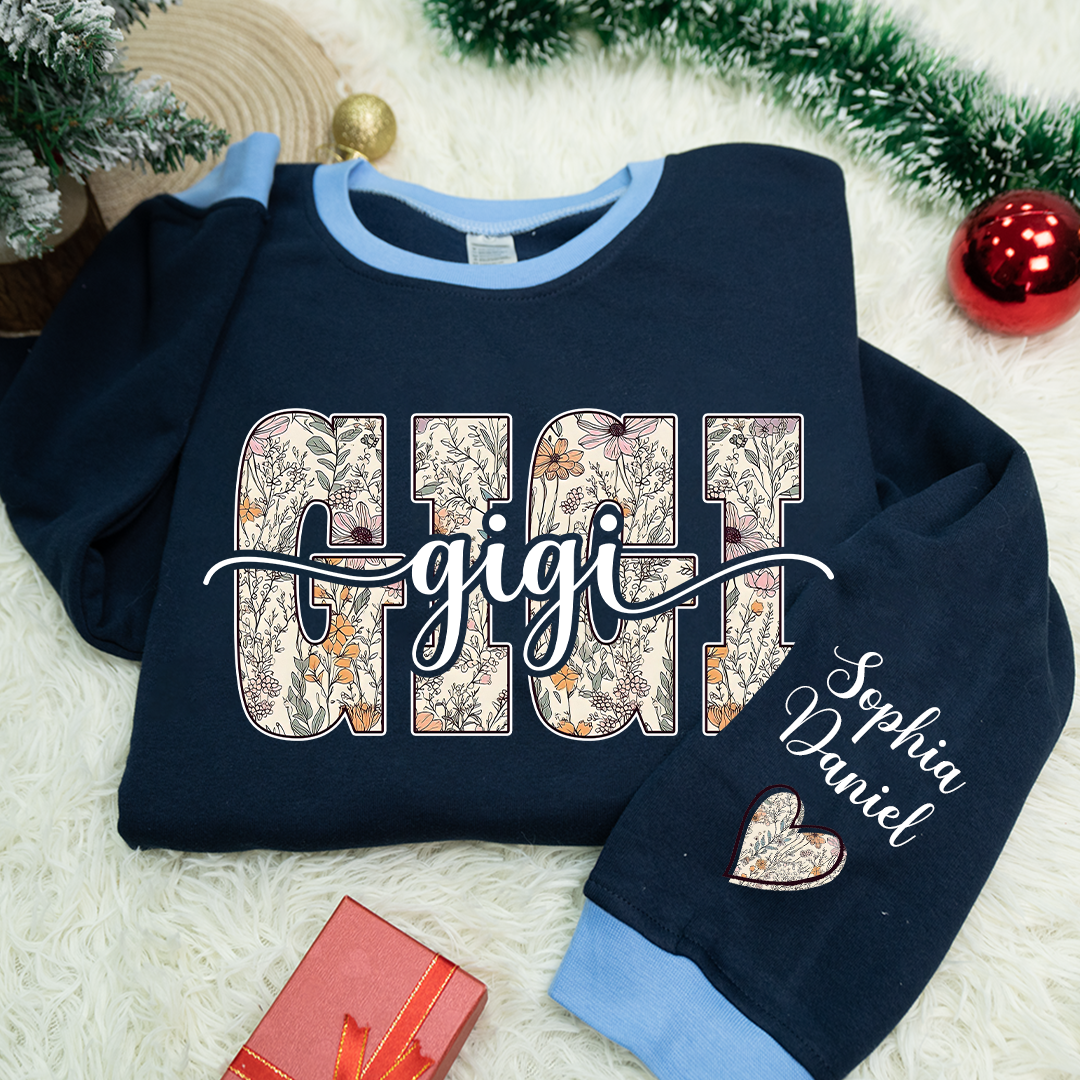 Wildflower Gigi and Grandkids Personalized Best Gift