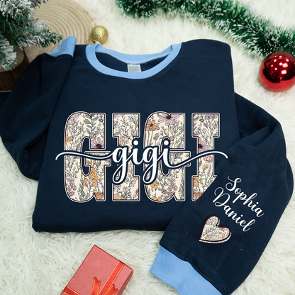Wildflower Gigi and Grandkids Personalized Best Gift