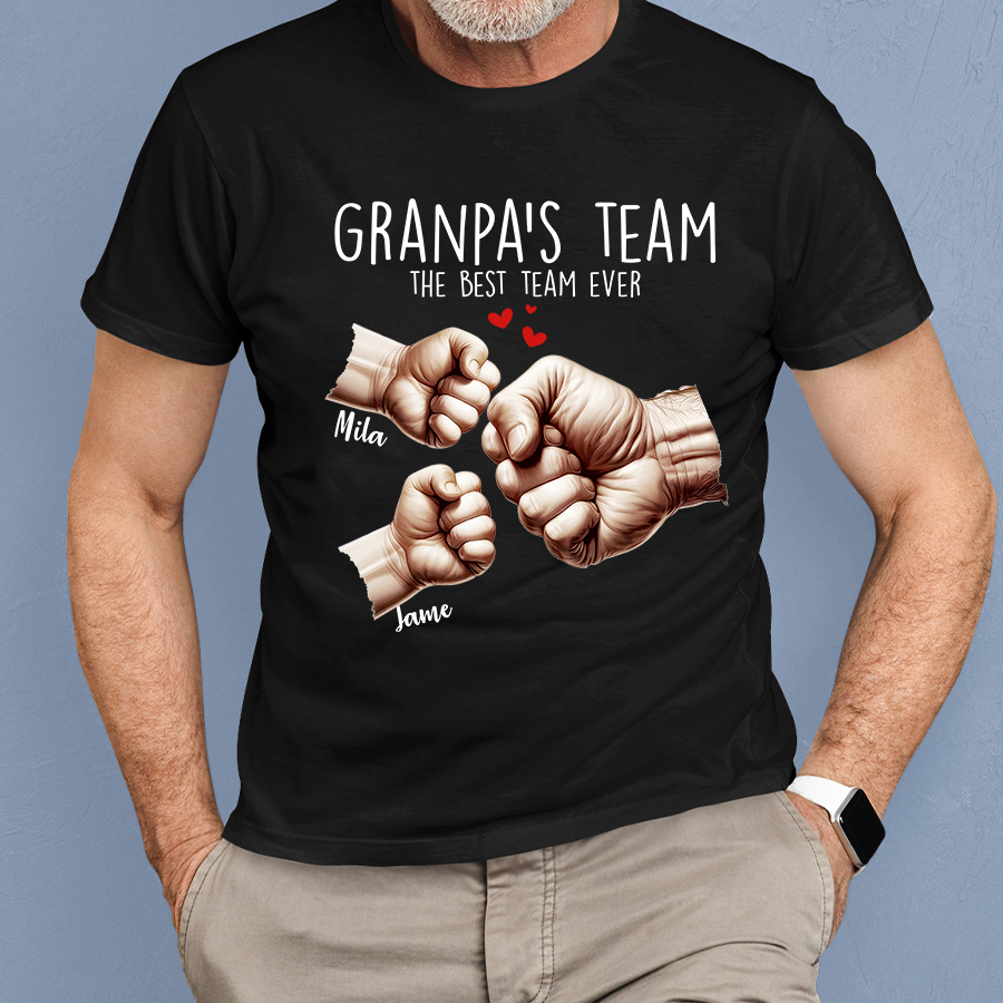 Personalized Family, Papa and Grandkids Hand Father's Day CTH01