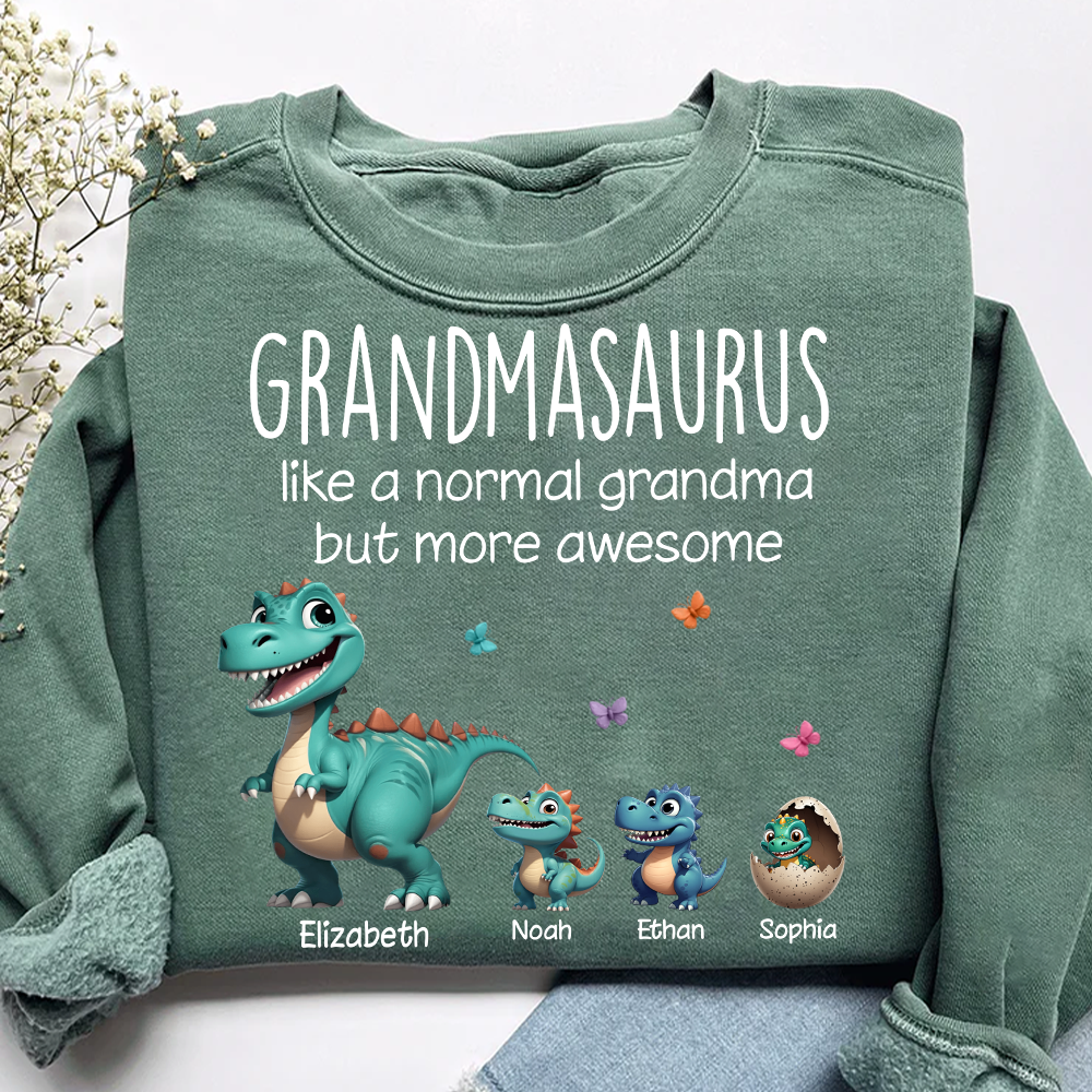 Grandmasaurus And Grandkids Gift for Grandma Sweatshirt