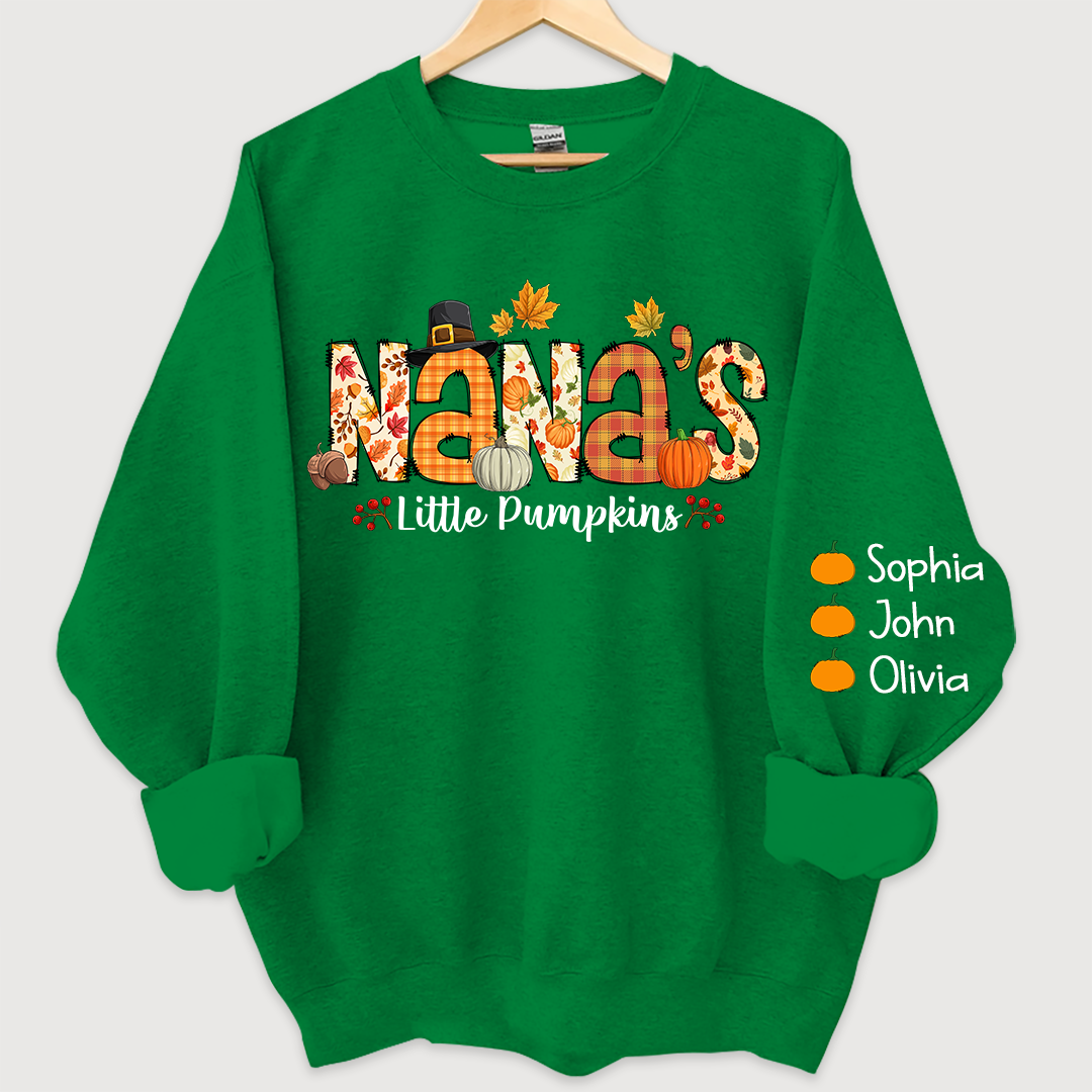 Nana little pumpkins autumn And Grandkids Sweatshirt
