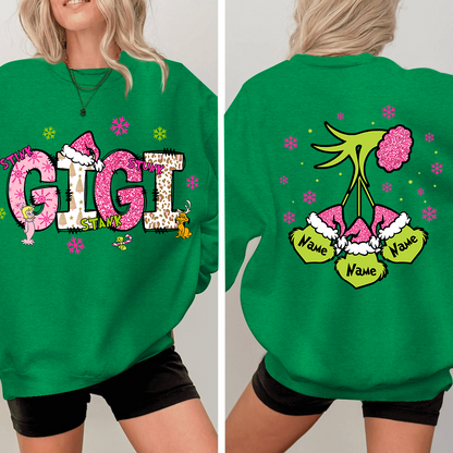 Gigi Pink Christmas And Kids Sweatshirt 2024