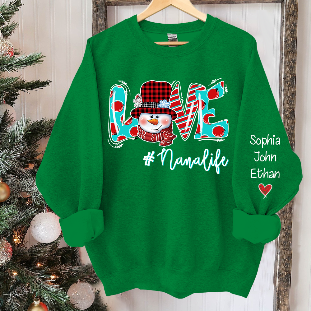Love Grandmalife  Christmas And Grandkids Sweatshirt
