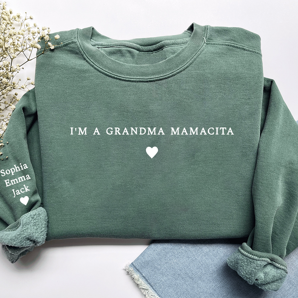 I'm a Grandma Mamacita , Nana Gift, Gift For Grandma And Grandkids Merry Christmas Sweatshirt